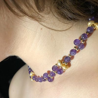 CONSUELO - Amatista, Perla, Oro -