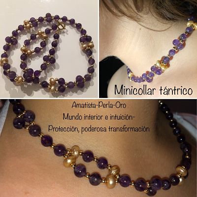 CONSUELO - Amatista, Perla, Oro -