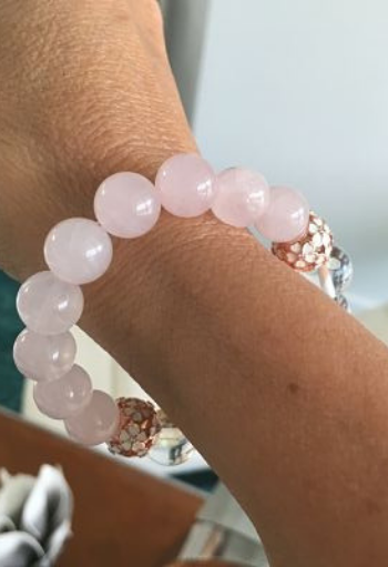 AMOR INCONDICIONAL - Cuarzo Rosa, Cuarzo Cristal, Oro Rosa Pandora -