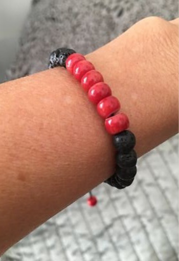 LIBERACIÓN - Lava Volcánica y Coral Rojo -